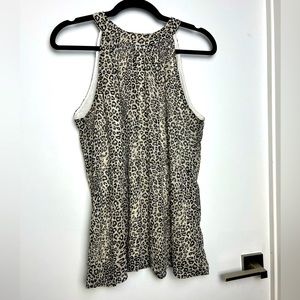 High Neck Sleeveless Blouse